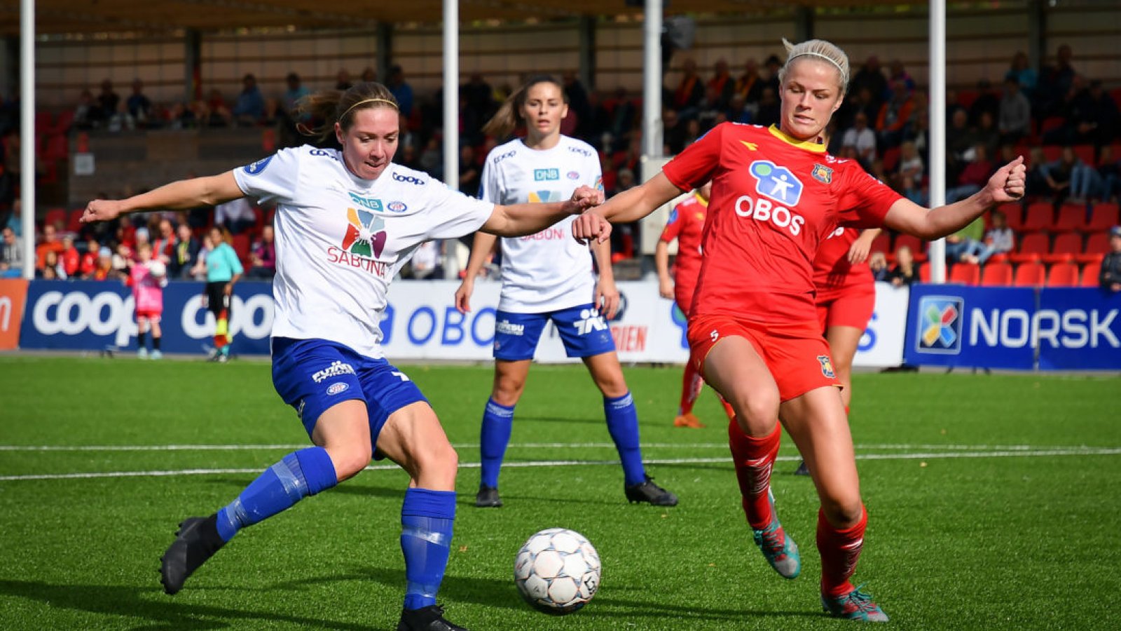 Marte Berget og Vålerenga kom til kort mot Røa. Foto: Morten M. Larød