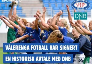 Vålerenga Fotball tar bølgen for vår nye avtale med DNB. Foto/video: Morten Larød/sportfoto