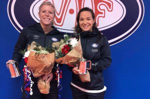 Ingrid Søndenå og Maren Hauge har passert over 100 kamper for Vålerenga.