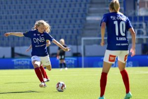 Amanda Andradottir scoret en praktscoring mot RBK. Foto: Oskar Wikestad