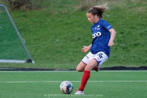 Celin Bizet Ildhusøy i aksjon for J19 i 2018 Foto: Morten Mitchell Larød