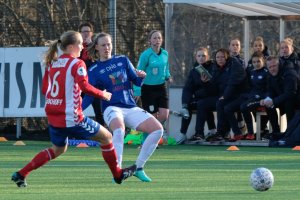 Stine Pettersen Reinås er endelig tilbake i kamptroppen igjen. Foto: Morten M. Larød