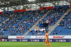 Det var bra med publikum på tribunen mot Rosenborg. Foto: Andreas Kristoffer Berge