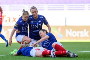 Toppseriekamp i fotball mellom Vålerenga og Lyn på Intility Arena i Oslo lørdag 29. mai 2021. Foto: Morten Mitchell Larød / SPORTFOTO