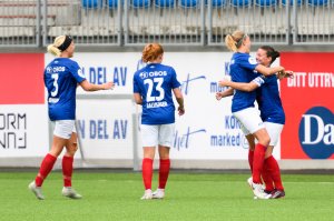 Toppseriekamp i fotball mellom Vålerenga og Kolbotn på Intility Arena 10. august 2019 Resultatet ble 10. Foto: Morten Mitchell Larød / Sportfoto