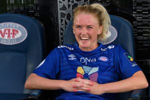Slik er vi vant til å se Rikke Marie Madsen. Foto: Sportfoto