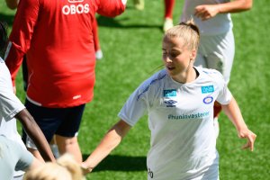 Sigrid Heien Hansen forlenger kontrakten med Vålerenga. Foto: Morten Mitchell Larød / SPORTFOTO