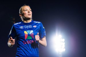 Synne Jensen akslet Vålerenga-trøya januar 2020. Photo: Mathias Bergeld / BILDBYRÅN / Cop 200
