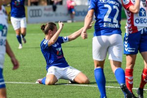 Sherida Spitse gleder seg over at startdatoen for Toppserien er klar. Foto: Morten Mitchell Larød / Sportfoto