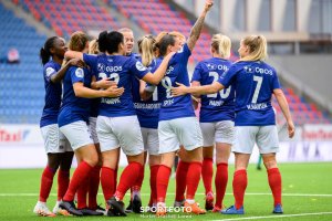 Det ble en rekke jubelscener mot Klepp søndag ettermiddag. Foto: Morten Mitchell Larød / SPORTFOTO