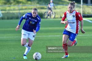 Stine Pettersen Reinås i aksjon mot Lyn i cupkampen fra 2018. Foto: Morten Larød