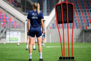 Synne Jensen kan snart få spille treningskamper igjen. Foto: Morten Mitchell Larød / SPORTFOTO