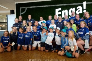 Fra vårens kamp mot Røa, hvor en rekke jentelag var invitert på kamp. Foto: Morten M. Larød