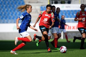 Celin Bizet Ildhusøy ble matchvinner med sin 1-0 scoring mot Arna-Bjørnar. Foto: Morten M. Larød / Sportfoto