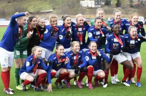 Spillerne jubler etter spill i Europa ble sikret i fjor. Foto: Christian Borger