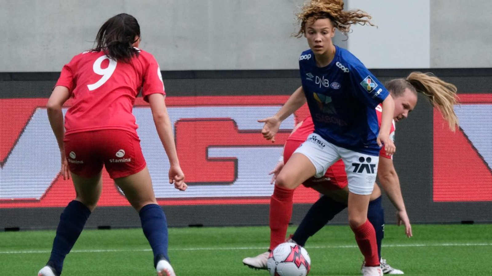 Celin Bizet Ildhusøy, her fra kampen mot Grand Bodø. Foto: Morten Mitchell Larød.