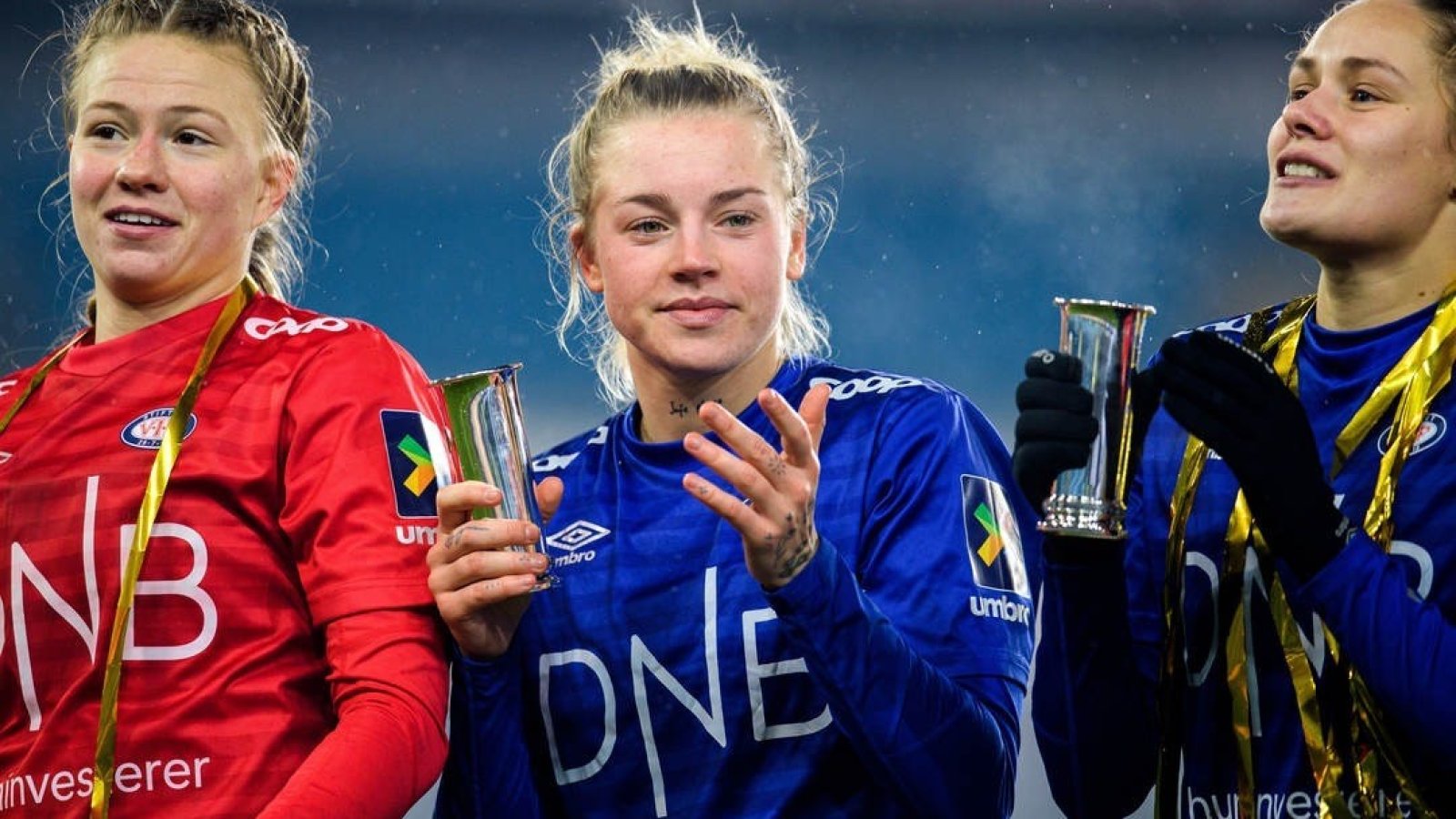 Marie Dølvik stjal overskriftene etter cupfinalen i fjor. Foto: Bildbyåran