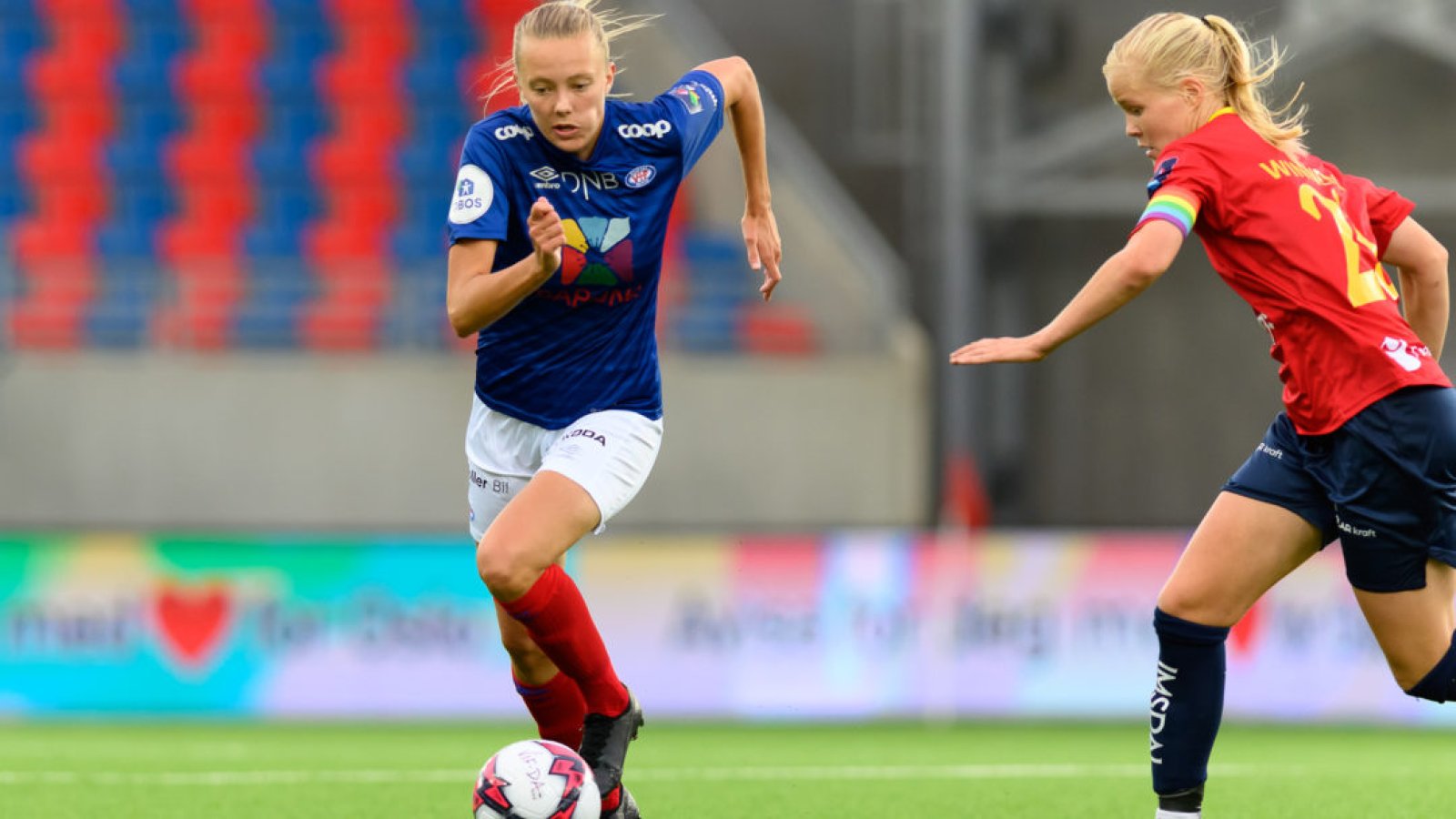 Synne Jensen møter gamle lagvenninner onsdag. Foto: Morten Mitchell Larød / SPORTFOTO