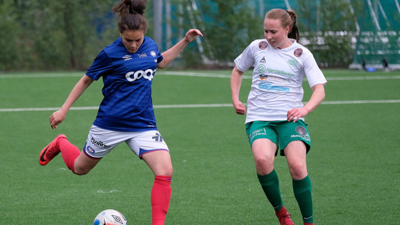 Adriana Imeri, her fra 2. divisjons-kampen mot Snøgg. Foto: Morten Mitchell Larød.