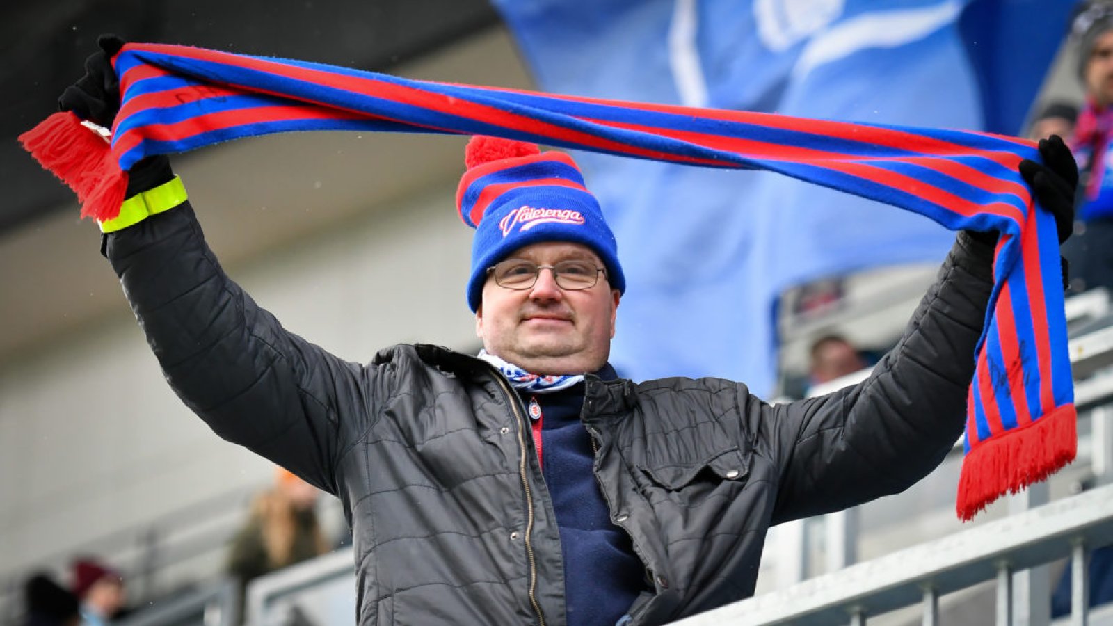 Ragnar Olufsen fra Alta er en ekte Vålerenga-supporter. Foto: Morten Mitchell Larød / Sportfoto