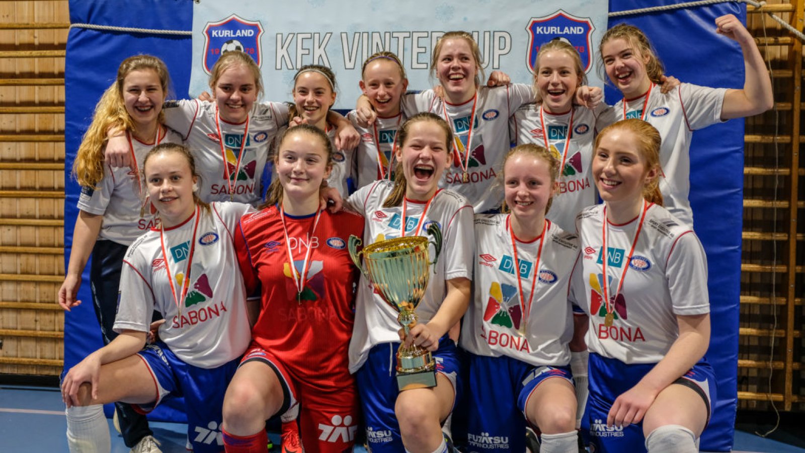 Vinnere av Kurland-cup 2018 J17. Foto: Morten Mitchell Larød